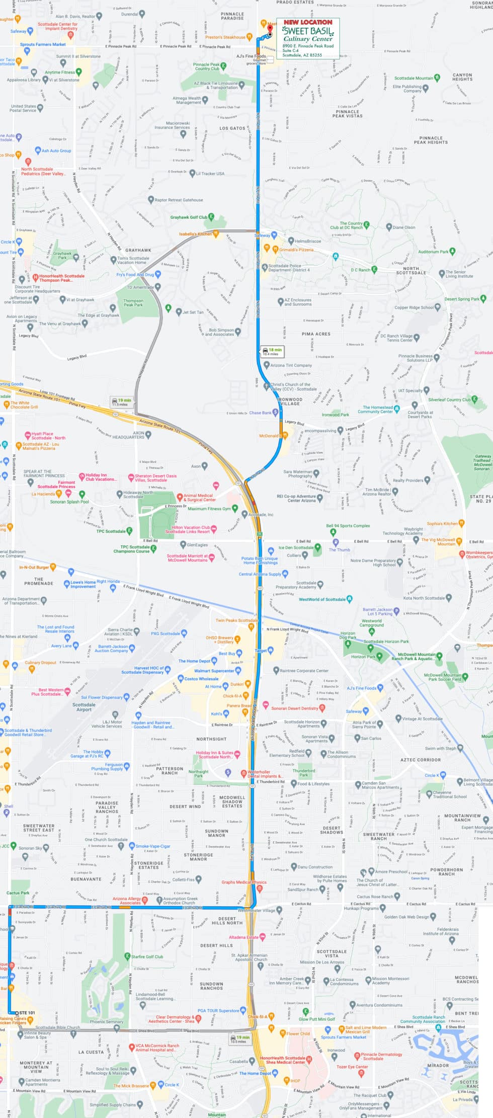 Cooking School & Café Scottsdale, AZ Sweet Basil Gourmetware