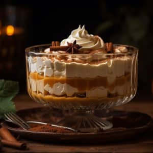 Pumpkin Mousse with Maple Whipped Cream