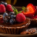 Trio of Tartlets: Dark Chocolate & Fresh Berry, Bourbon Pecan, & Glazed Fresh Strawberry