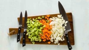 Vegetables for practice to cut, chop, slice, and dice