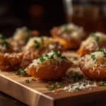 Crispy Toasted Ravioli Bites with a Garlicky Brown Butter Drizzle