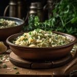 Green Onion & fresh grated Parmesan Orzo Pilaf