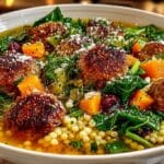 Classic Italian Wedding Soup with Mini Polpotte (Mini Meatballs)