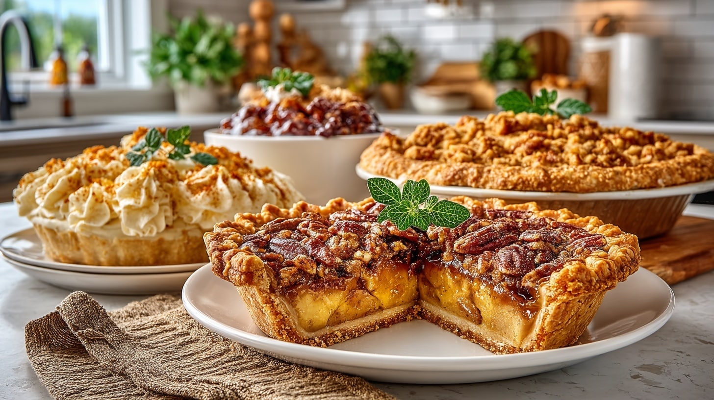 Pecan Pie, Pumpkin Pie, or Dutch Caramel Apple Pie