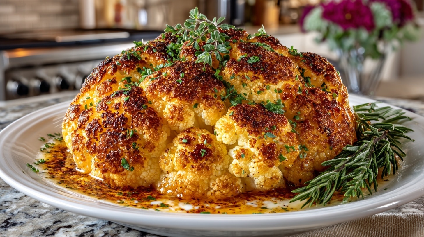 Whole Sous Vide Cauliflower