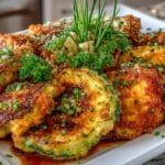 Elegant Breaded & Battered Zucchini “Fans”