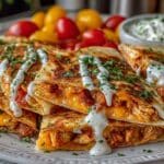 Margarita Chicken Quesadillas with Mexican Crema