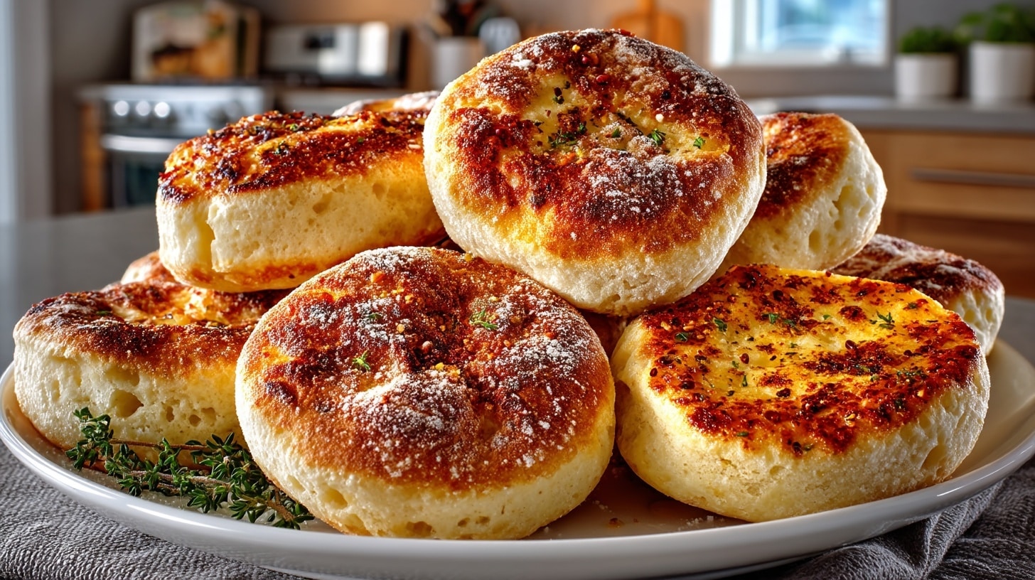 Sourdough English Muffins