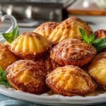 Almond Madeleines with Apricot Glaze