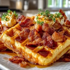 Bacon Maple Waffles