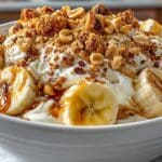 Buttermilk Banana Pudding with Salted Peanuts.
