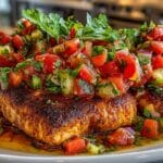 Blackened Tilapia with fresh Tomato Salsa