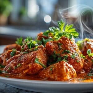 flame- cooked Chicken with Tikka Masala Sauce