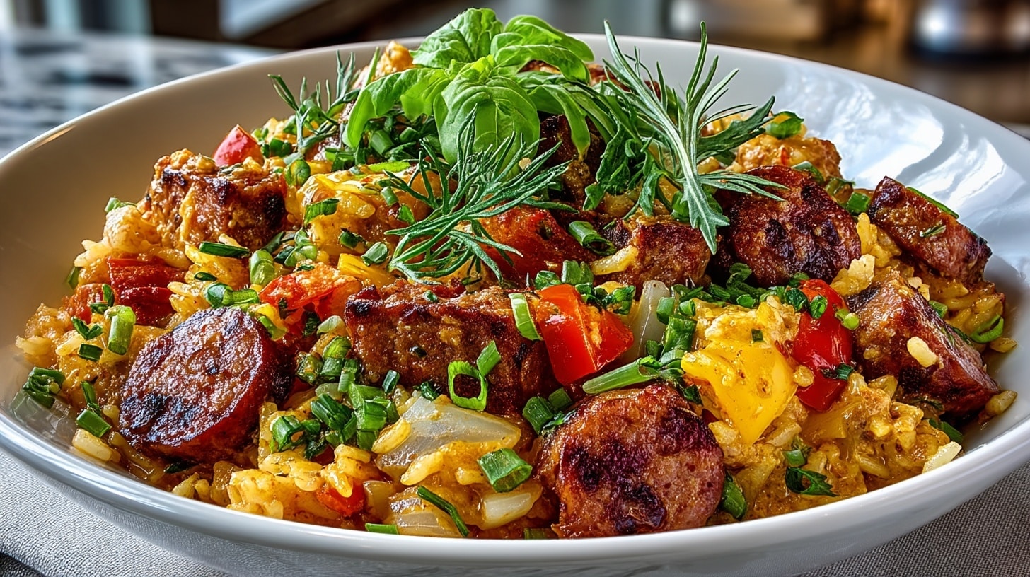Crab & Andouille Sausage Jambalaya