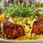 Pan seared Steak with Béarnaise Sauce