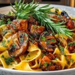 Homemade Pappardelle with Portobello Mushroom Ragu