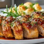 Braided Pork Tenderloin with Brown Sugar Garlic Glaze