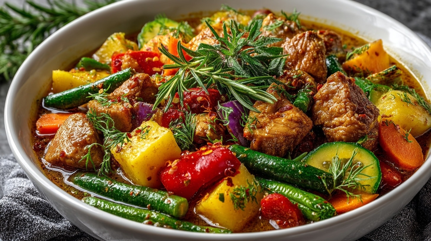 Thai Yellow Curry Chicken & Vegetables