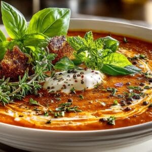 Tuscan Roasted Red Pepper Soup