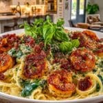 creamy Tuscan Shrimp Pasta