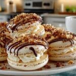 White Chocolate Hazelnut Macarons