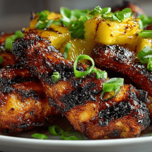 Baked Huli Huli Chicken Wings with Pineapple Glaze