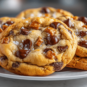Brown Butter and Toffee Chocolate Chip Cookies