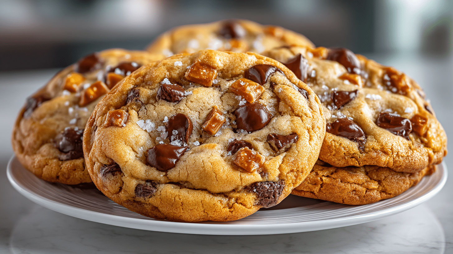 Brown Butter and Toffee Chocolate Chip Cookies