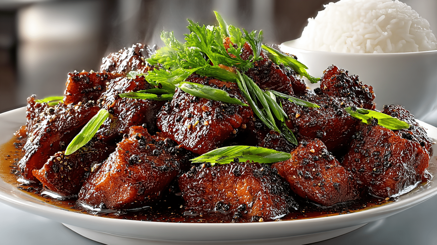 Caramelized Black Pepper Chicken