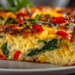Cheddar Cheese & fresh Vegetable Frittata
