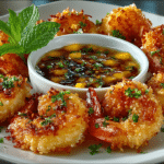 ; Coconut Shrimp with Mango Chutney