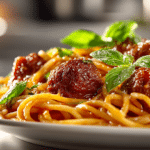 Homemade Spaghetti & Meatballs