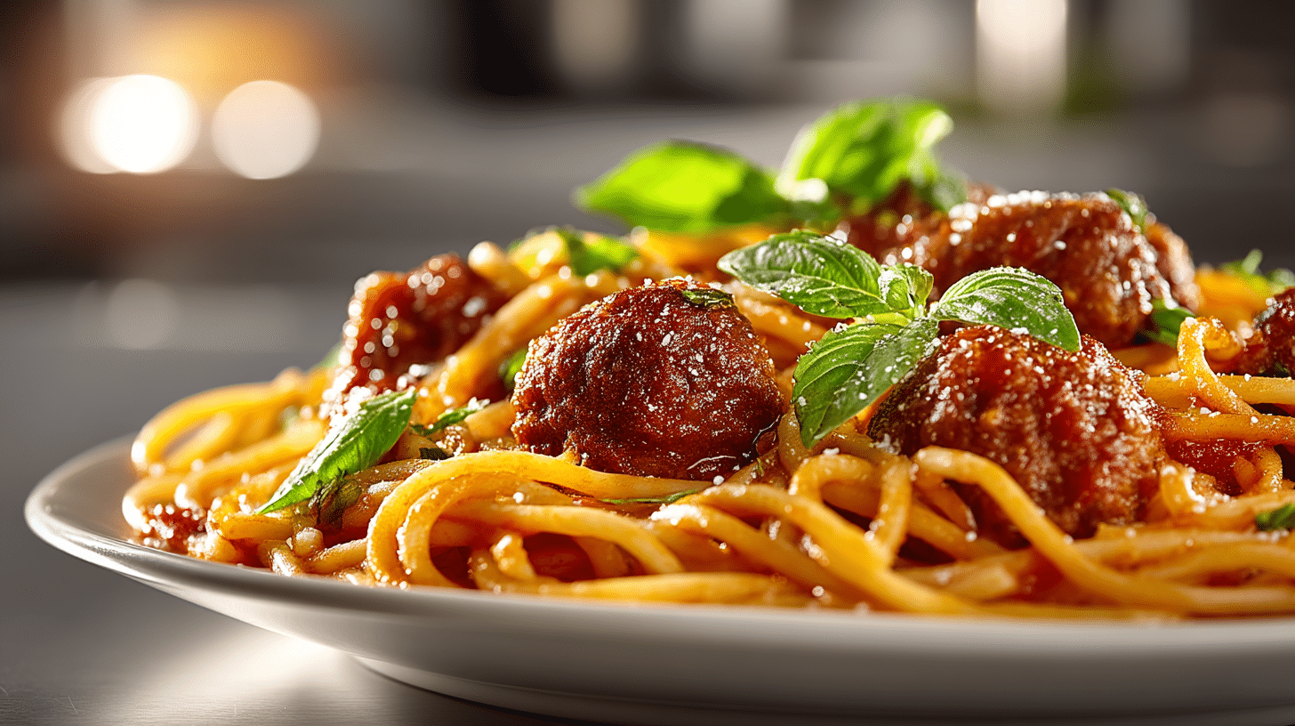 Homemade Spaghetti & Meatballs