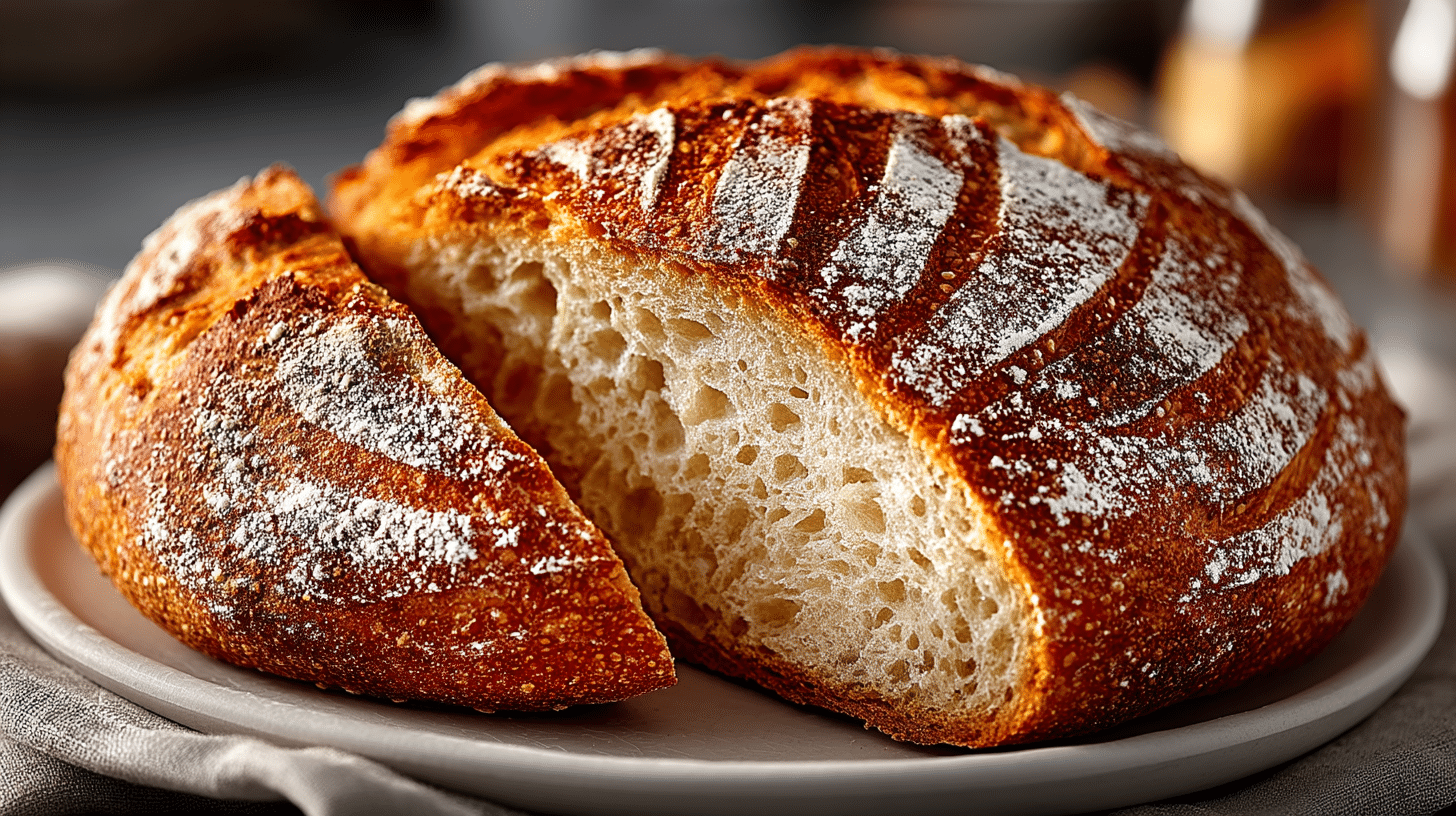 Rustic Honey Whole Wheat Sourdough Loaf