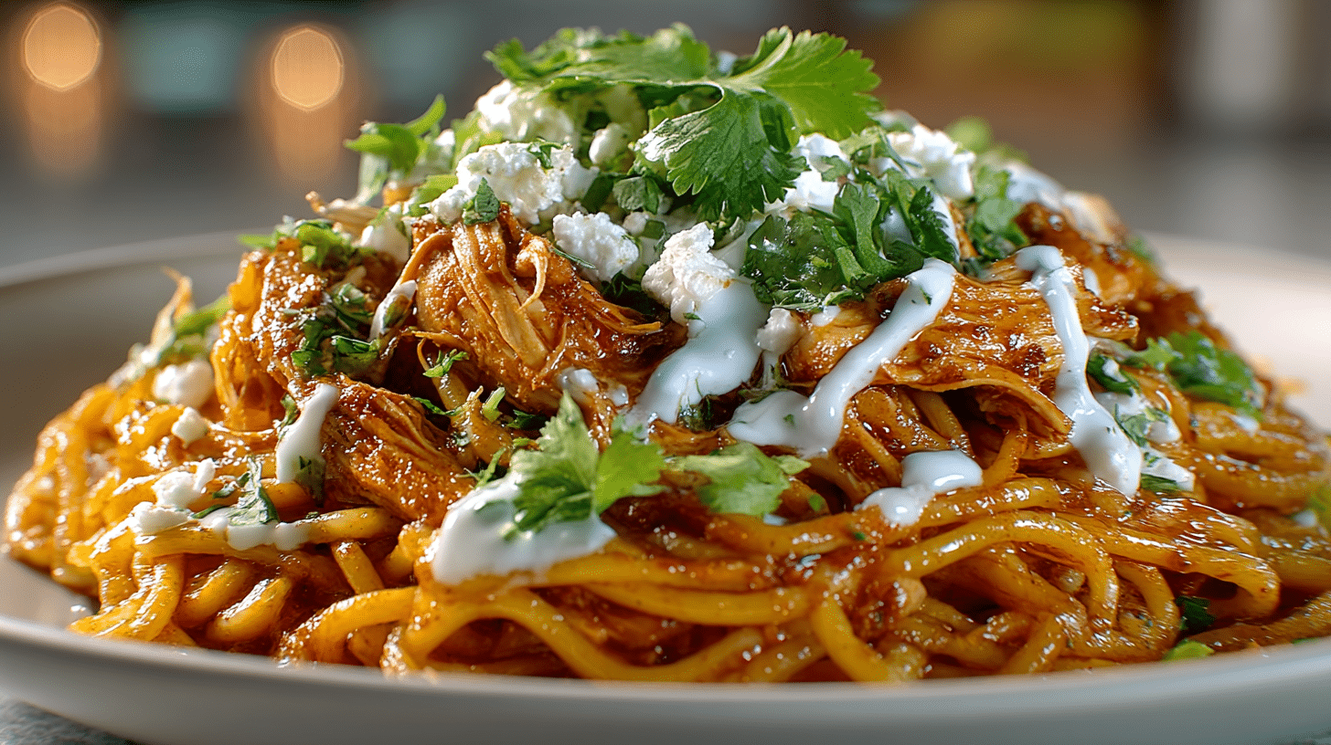 Mexican-Style "Dry" Noodles with Chicken (Sopa Seca de Fideos)