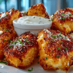 Parmesan Chicken Nuggets with fresh made Ranch Dipping Sauce