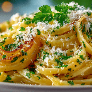 Pasta with Garlic Oil, Parsley, and Parmesan
