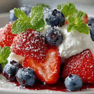 Red, White, & Blue Fruit Salad