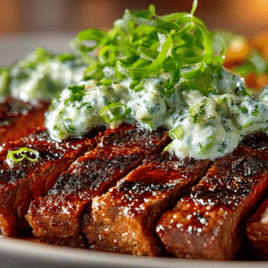 Seared Skirt Steak with Creamy Basil Parmesan Mayonnaise