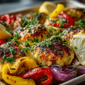 Sheet Pan Chicken Souvlaki