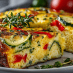 Zucchini & Red Pepper Frittata