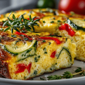 Zucchini & Red Pepper Frittata