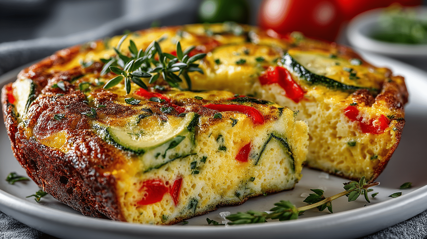 Zucchini & Red Pepper Frittata