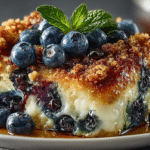 Blueberry French Toast with Streusel Topping Casserole