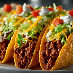 Spicy Ground Beef Tacos