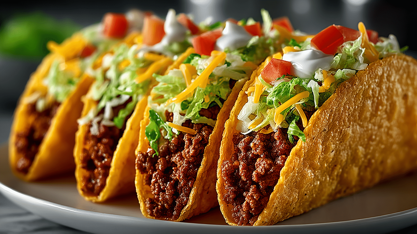 Spicy Ground Beef Tacos