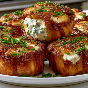 Candied & Crispy Prosciutto & Boursin Appetizers