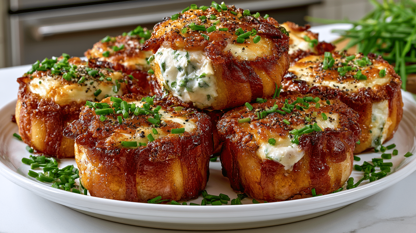 Candied & Crispy Prosciutto & Boursin Appetizers