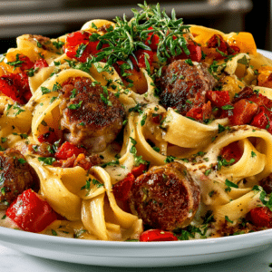 Pasta alla Savannah with Italian Sausage