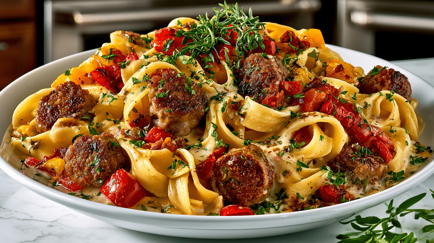 Pasta alla Savannah with Italian Sausage